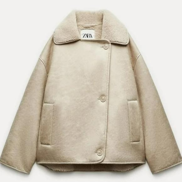 ZARA RELAXED DOUBLE FACED JACKET ZW COLLECTION - Picture 8 of 11